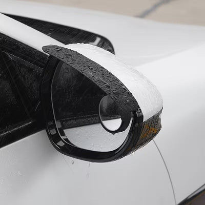 Car Rain Guard with Rearview Mirror