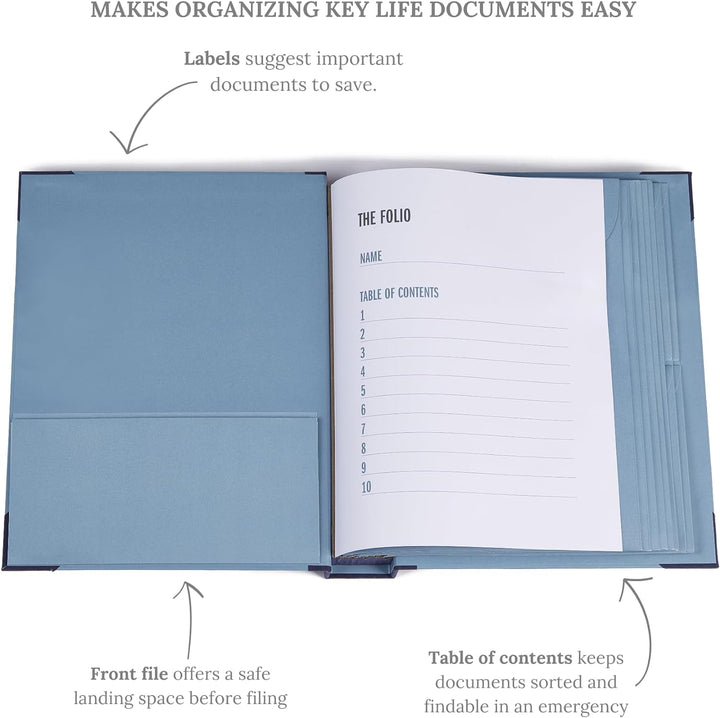 Premium Folio Document Organizer