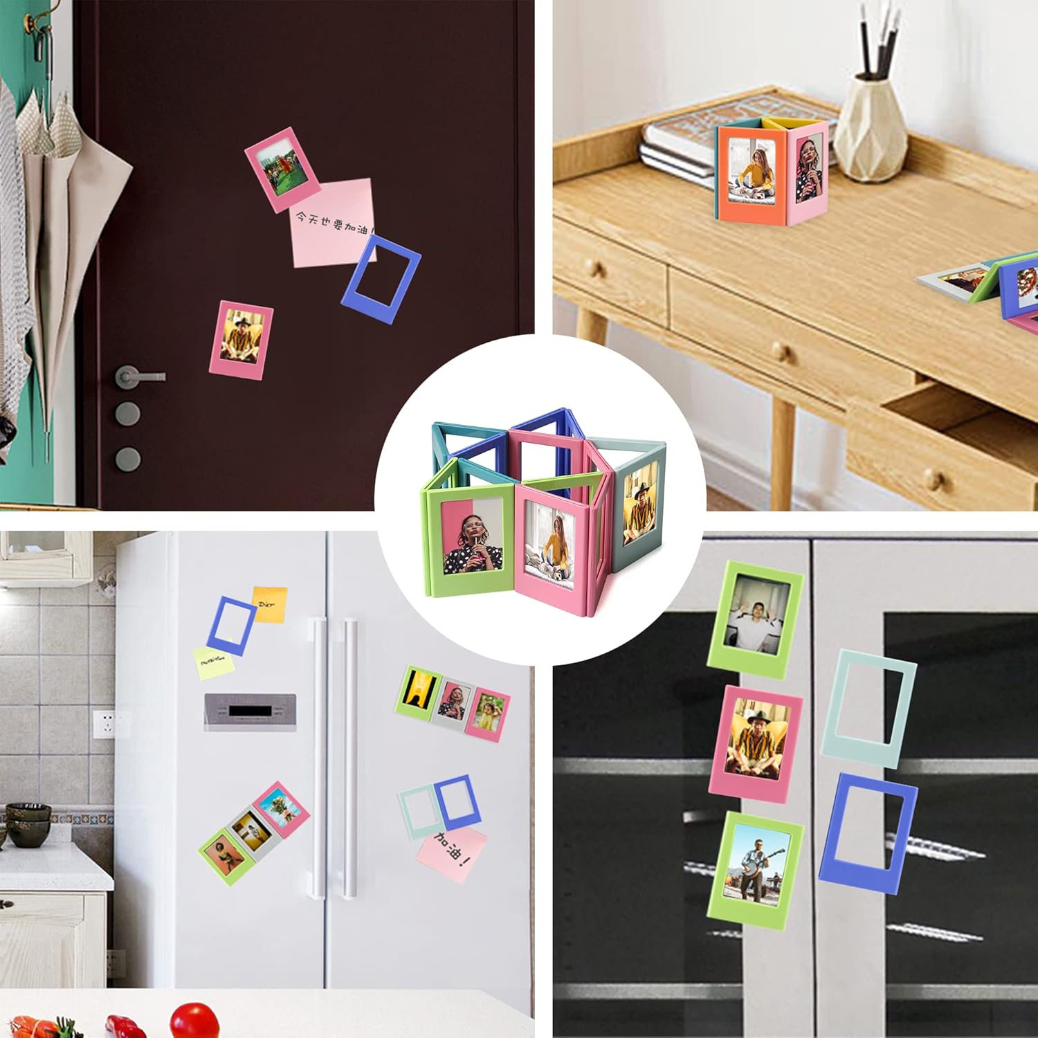 Colorful Magnetic Picture Frames