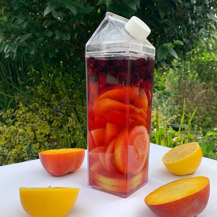 premium juice & milk Clear Bottle