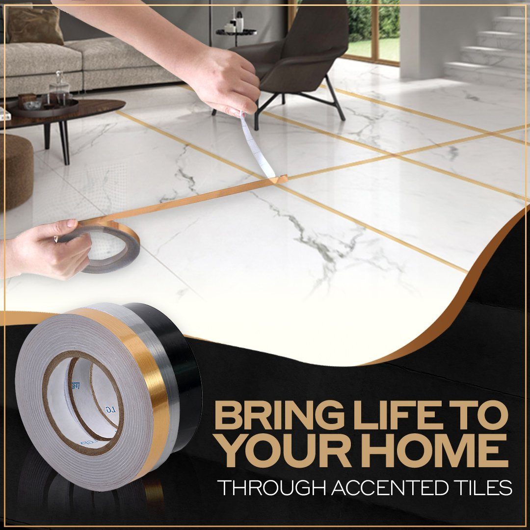 Ceramic Tile Gap Tape -Gold Color ( 50 Meters)