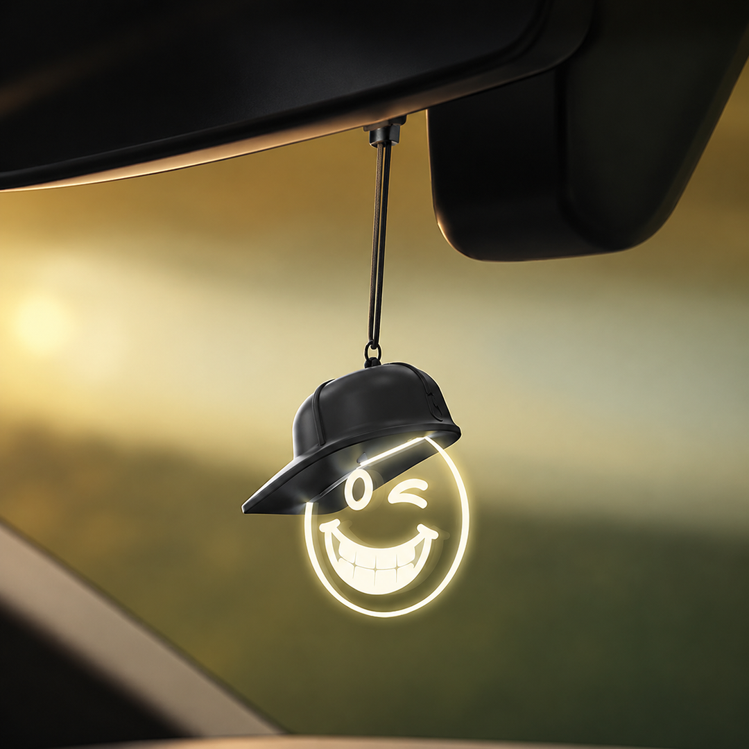 Cute Smiley LED Car Decor