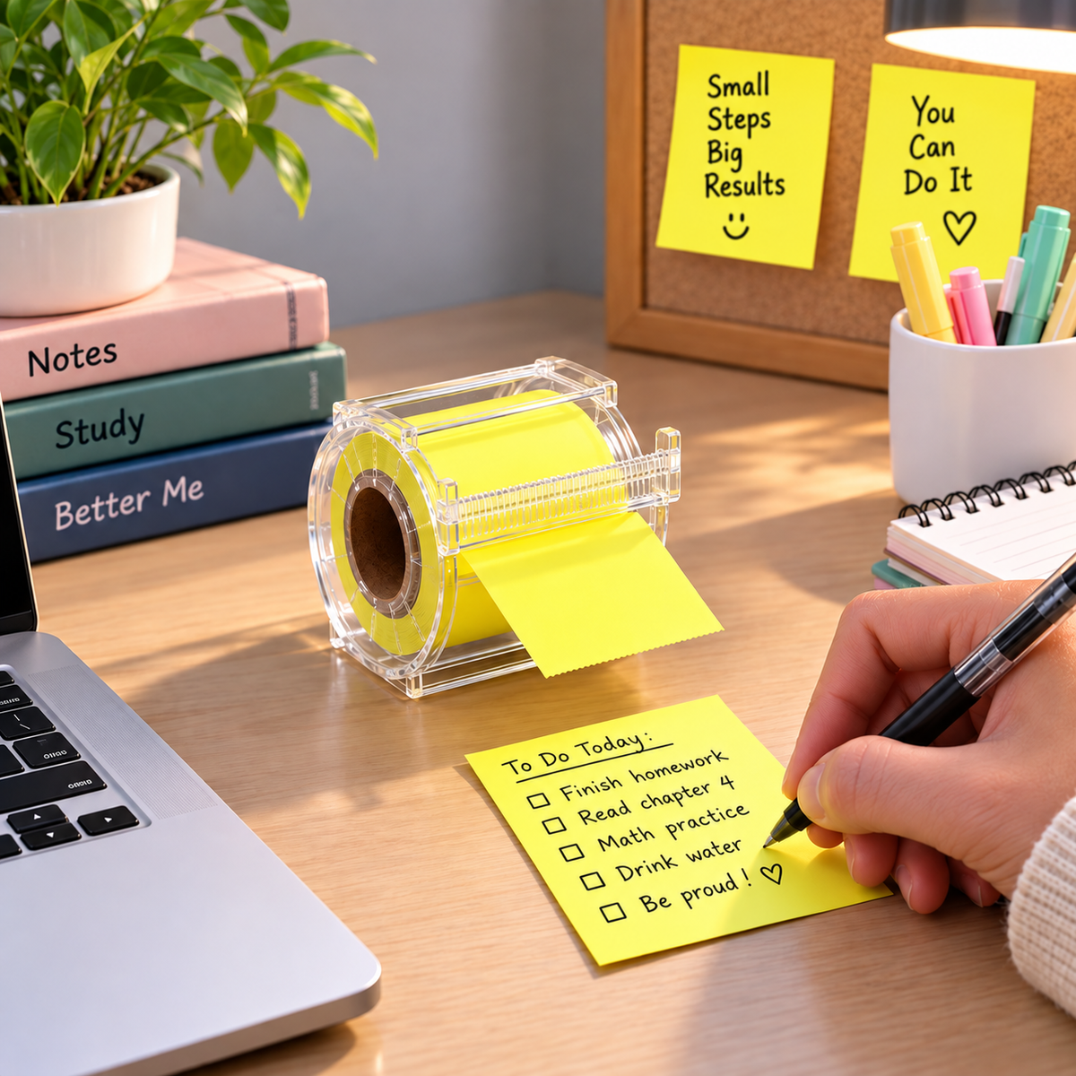 Quick Sticky Note Roll Dispenser