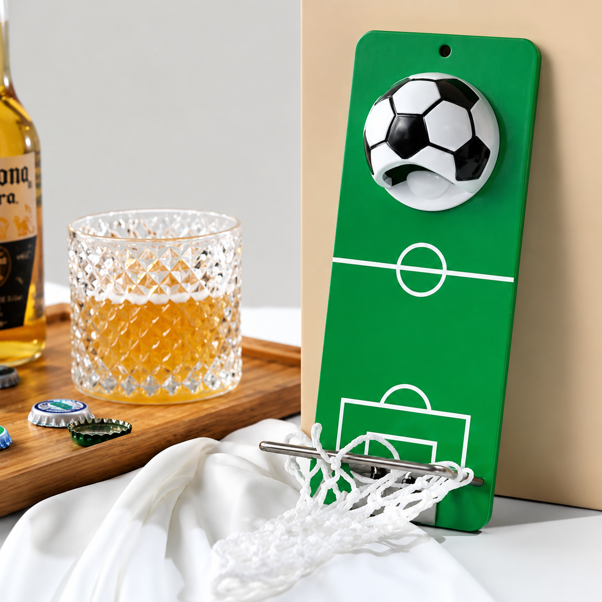 Football Style Wall Mounted Bottle Opener