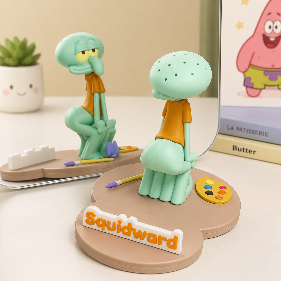 Cute Squidward Phone Holder
