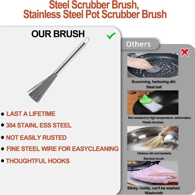 Multipurpose Stainless Steel Cleaning Brush