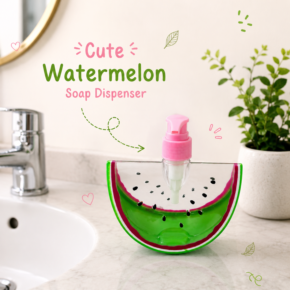 Cute Watermelon Soap Dispenser