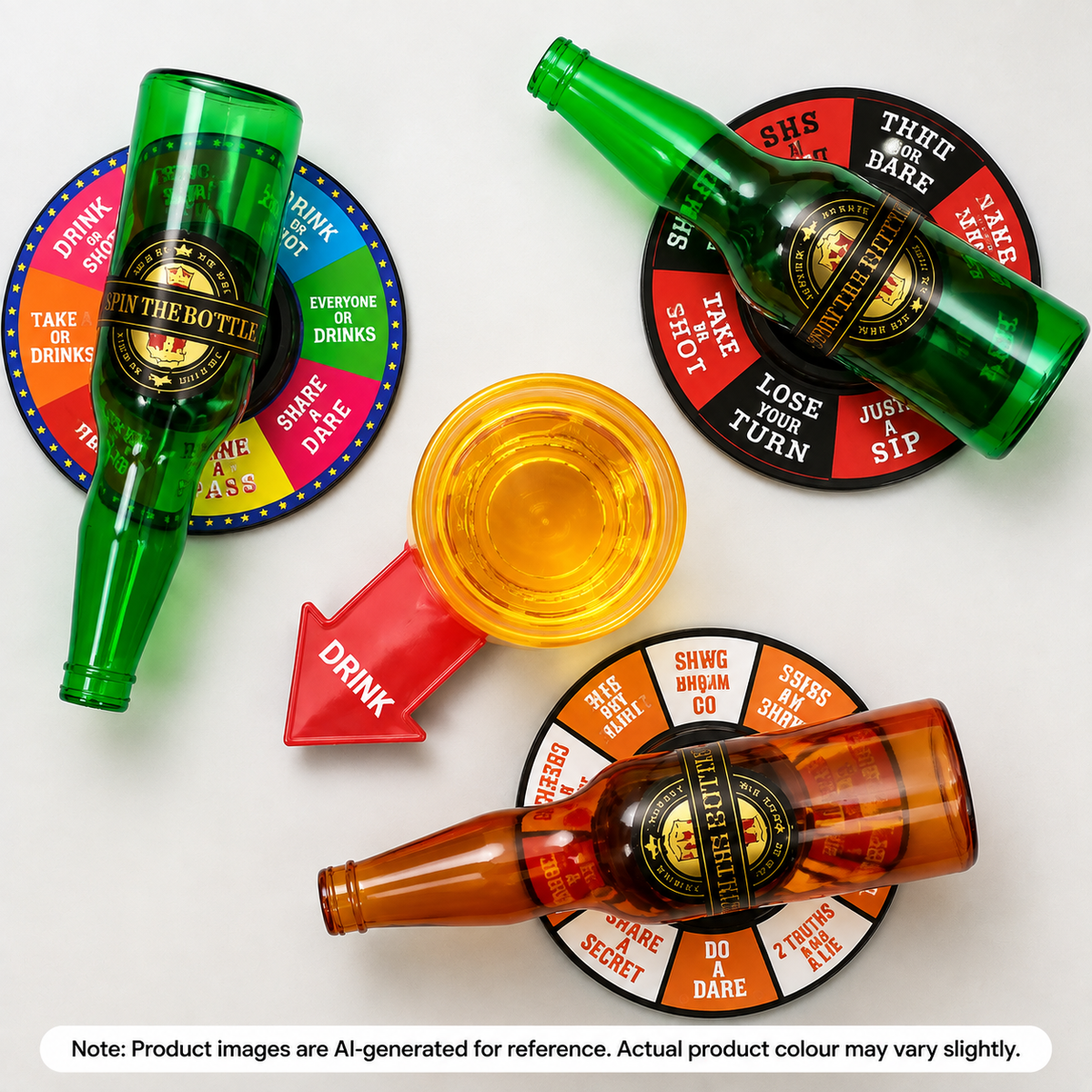 Bottle Dare Challenge Wheel