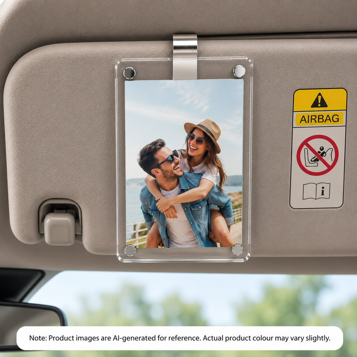 Car Sun Visor Photo Frame