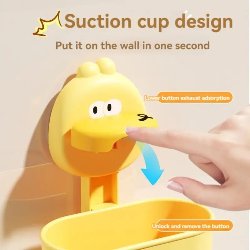 Duck Shape Suction Cup Toothbrush Holder