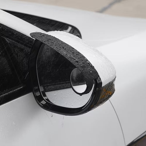 Car Rain Guard with Rearview Mirror