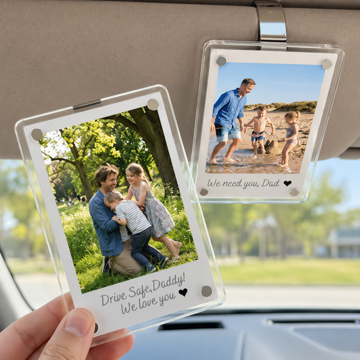 Car Sun Visor Photo Frame