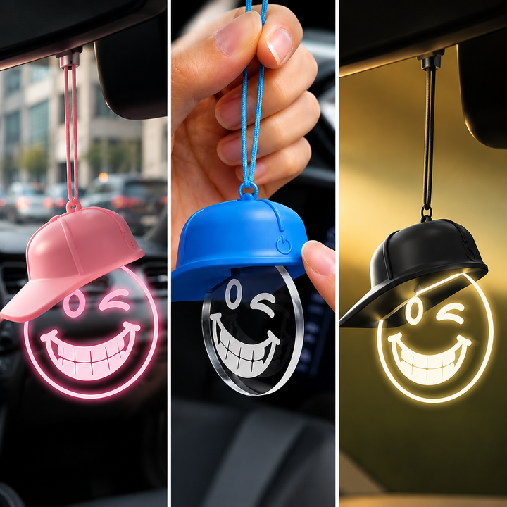 Cute Smiley LED Car Decor
