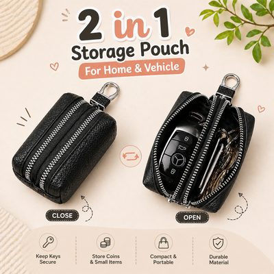 2 in 1 Storage Pouch For Home & Vehicle key