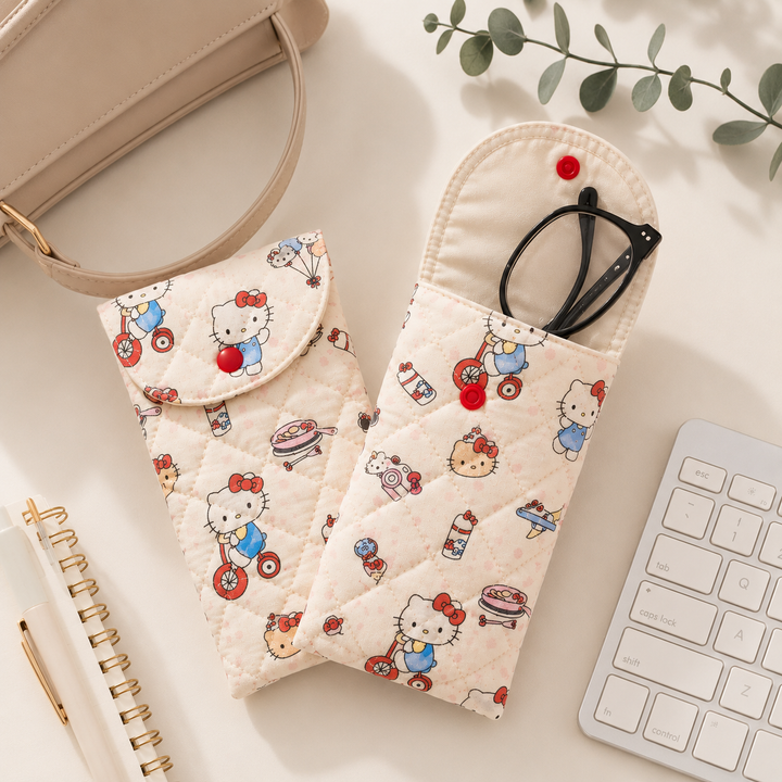 Soft Quilted Glasses Carry Case