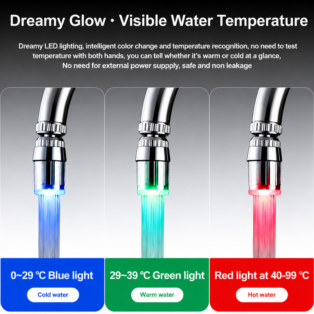 Temperature Glow Color Change Faucet