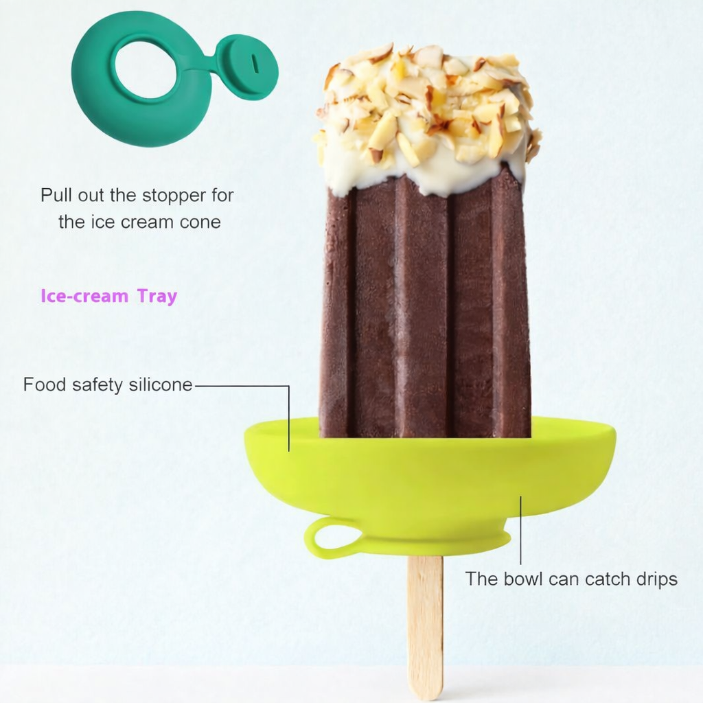 Silicone Popsicle Cone Drip Catcher