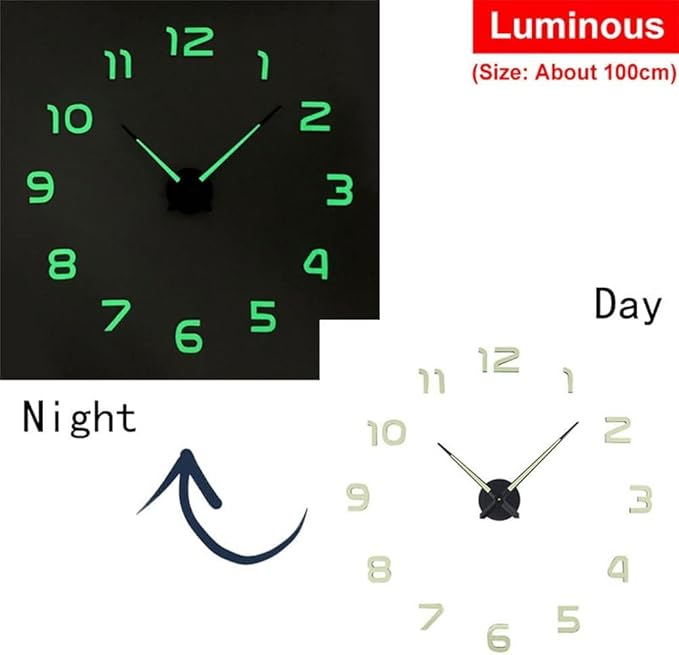 Glow-in-the-Dark Wall Clock