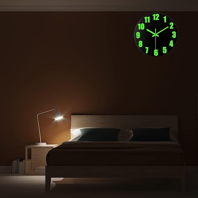 Glow-in-the-Dark Wall Clock