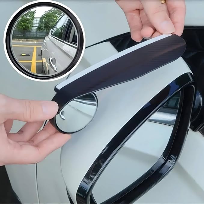Car Rain Guard with Rearview Mirror