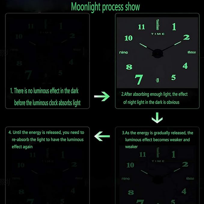 Glow-in-the-Dark Wall Clock