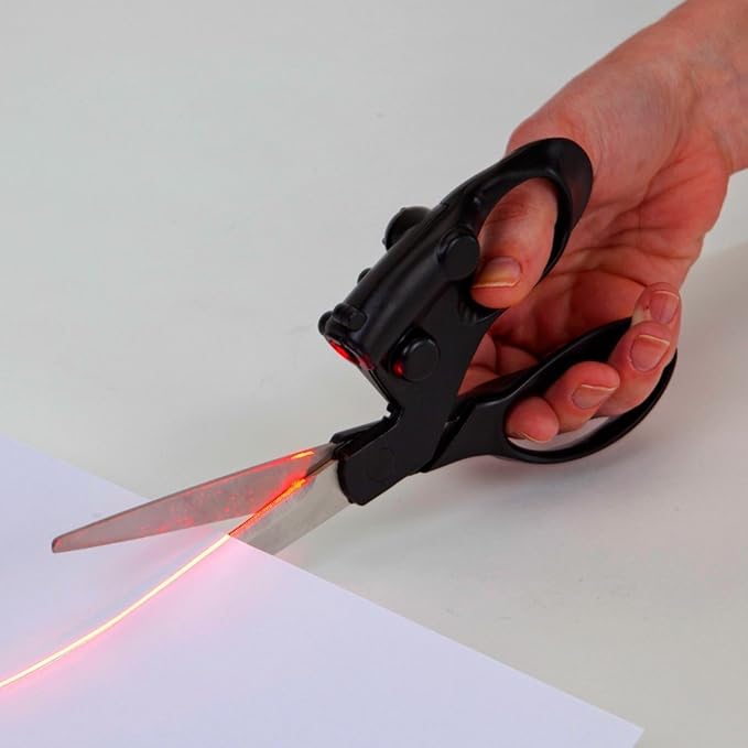 Infrared Laser Guided Cutting Scissors