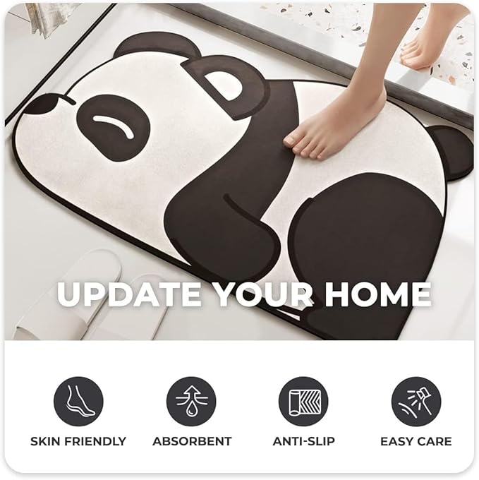 Cartoon Panda Foot Mat