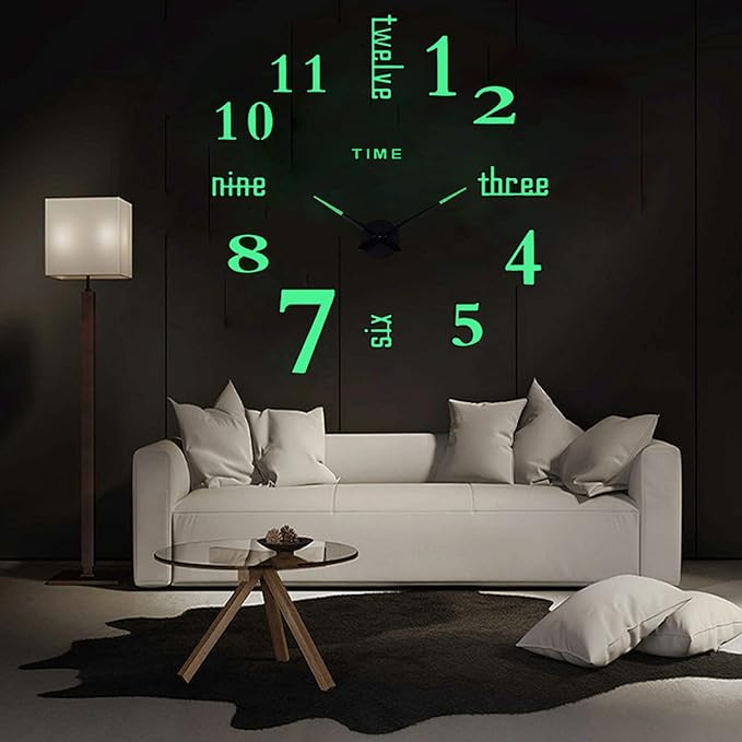 Glow-in-the-Dark Wall Clock