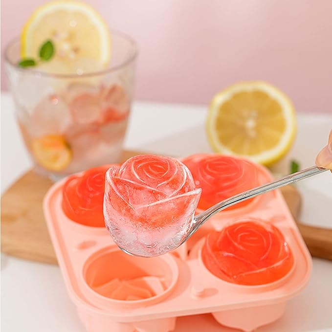 Silicone Rose Ice Cube Tray