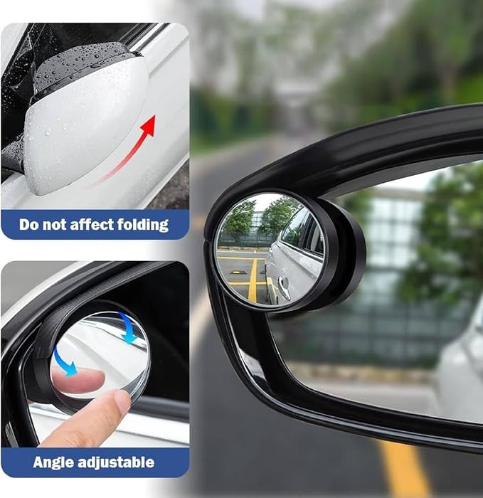 Car Rain Guard with Rearview Mirror