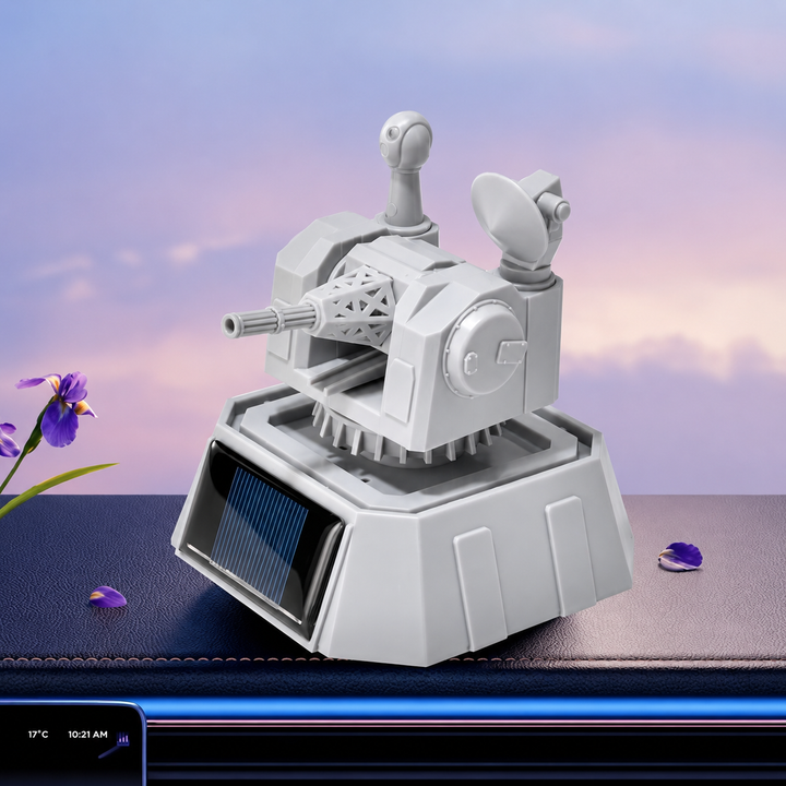 Futuristic Rotating Solar Turret