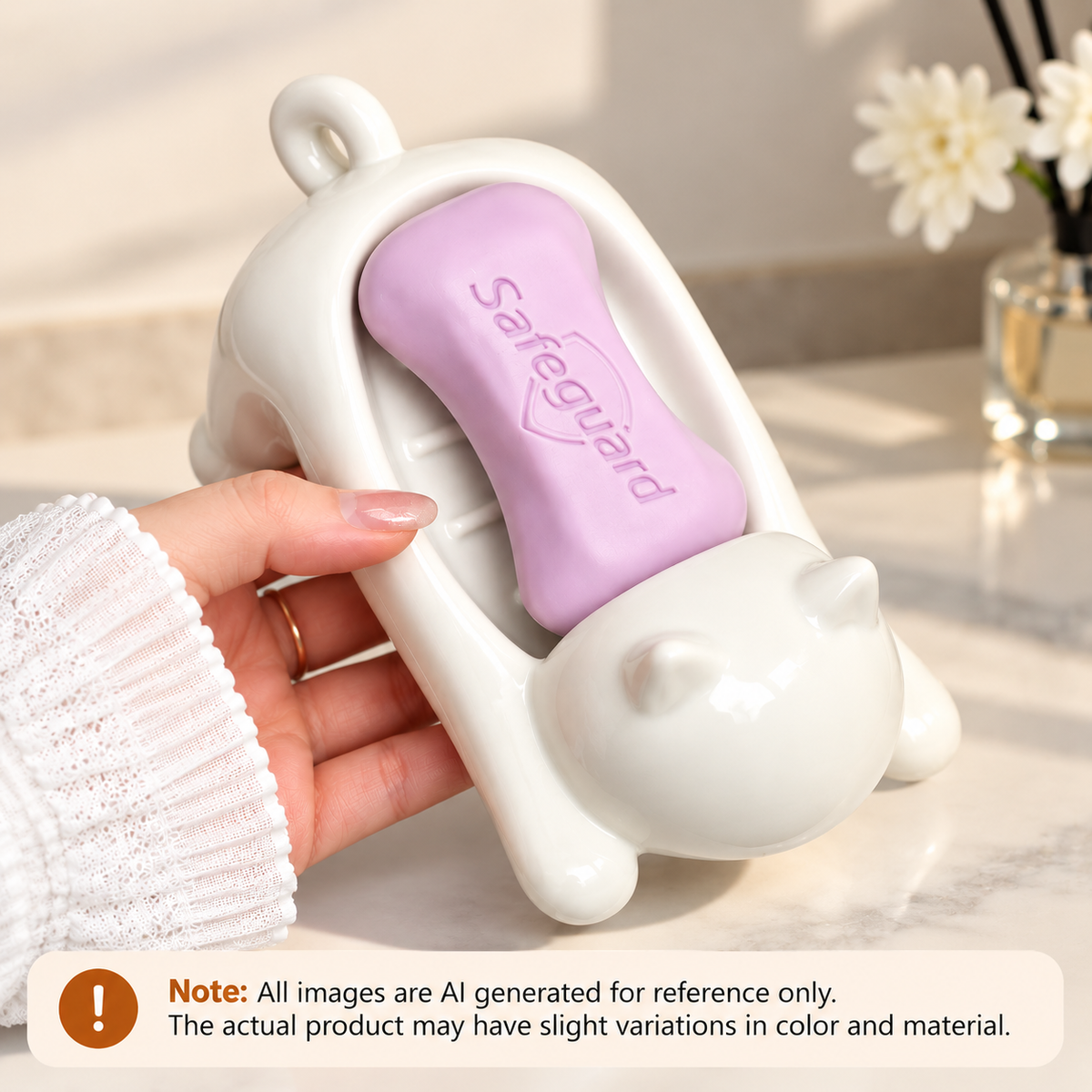 Cute Cat Drain Soap Holder