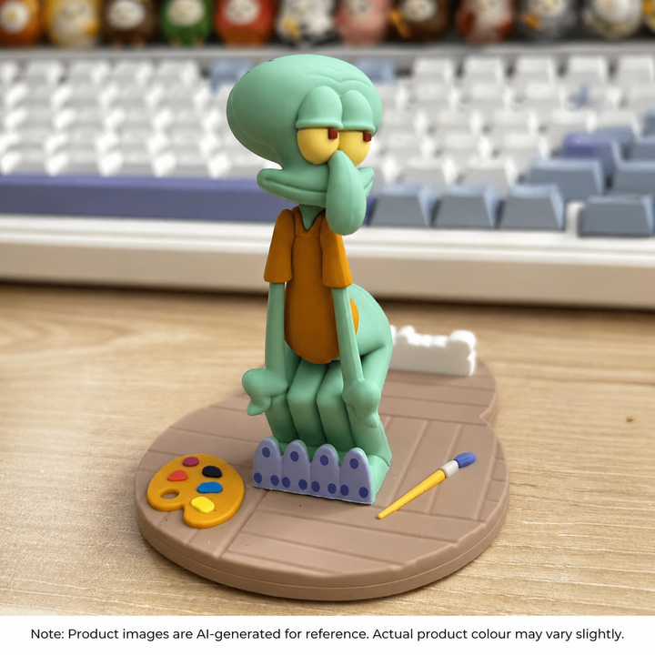 Cute Squidward Phone Holder