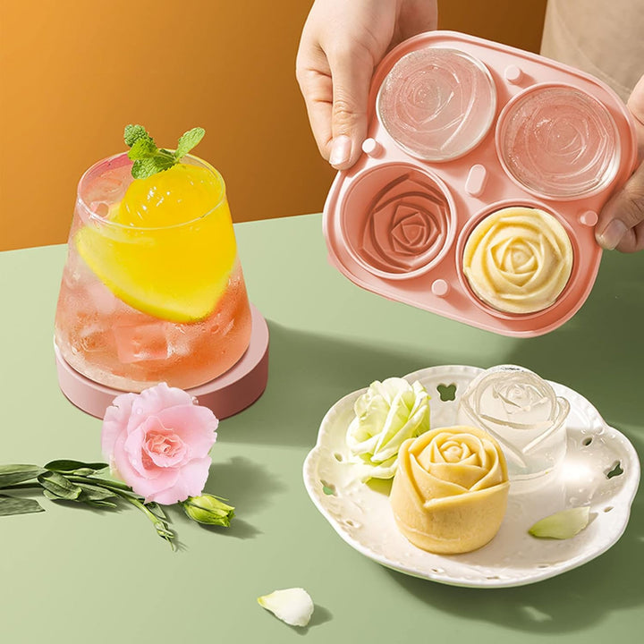 Silicone Rose Ice Cube Tray