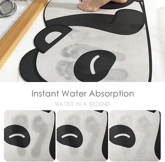 Cartoon Panda Foot Mat