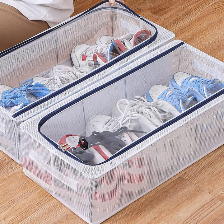 PVC Foldable Transparent Storage Box for Shoes, Toys, Clothes, Books etc.