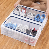 PVC Foldable Transparent Storage Box for Shoes, Toys, Clothes, Books etc.