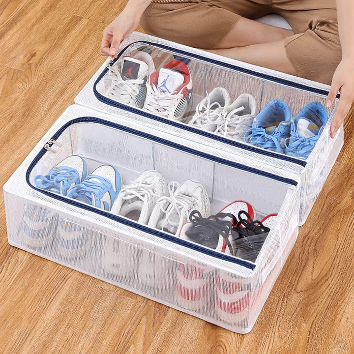 PVC Foldable Transparent Storage Box for Shoes, Toys, Clothes, Books etc.