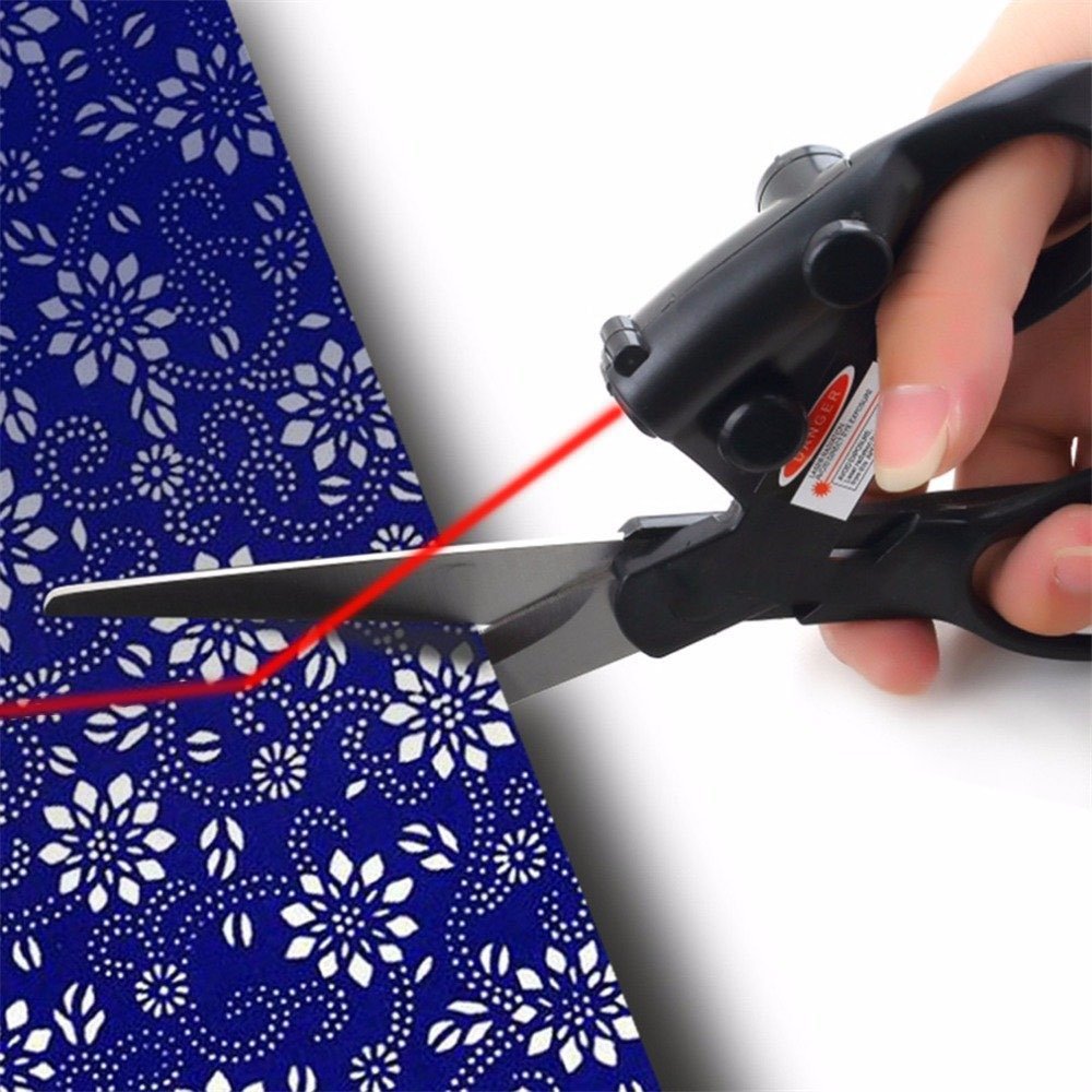 Infrared Laser Guided Cutting Scissors