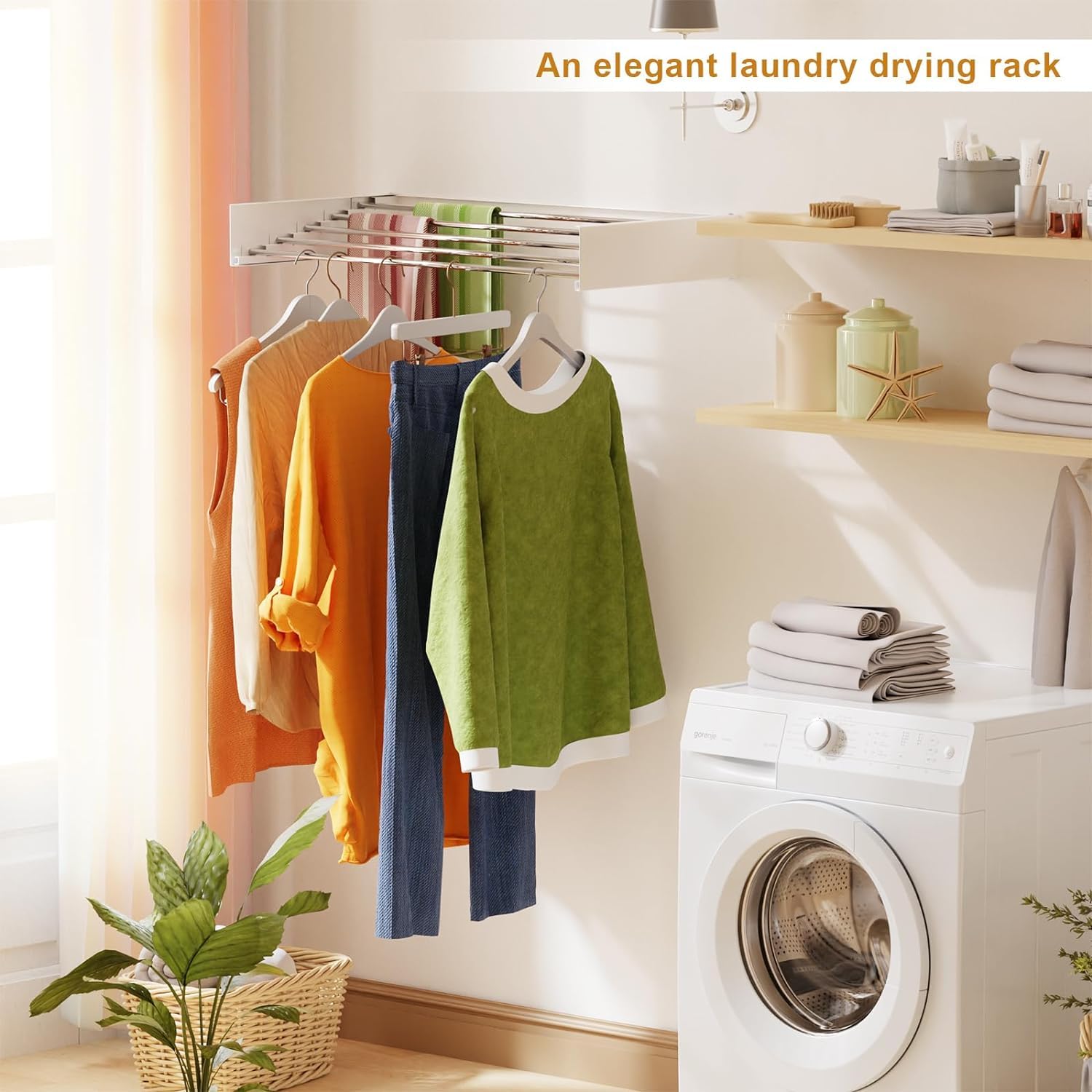 Foldable Laundry Clothes Drying Rack