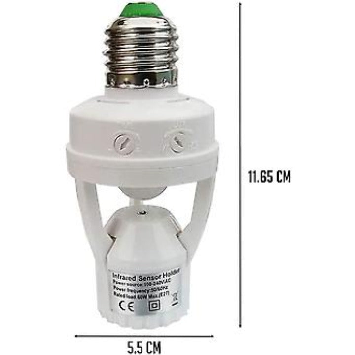 Infrared Motion Sensor Light Socket