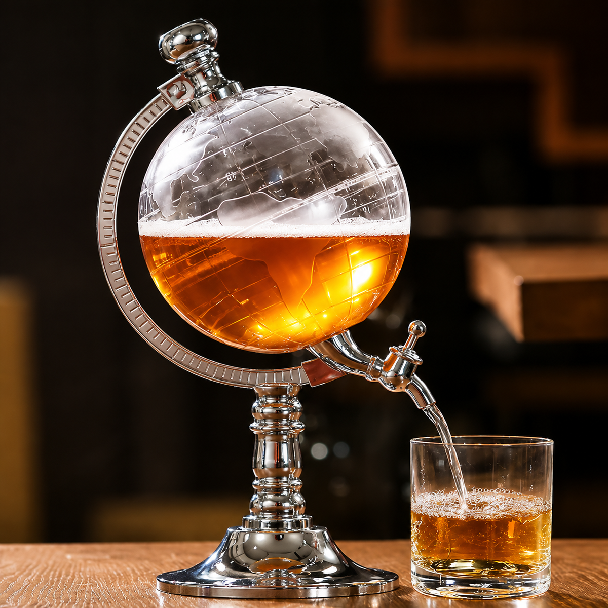 Vintage Globe Beverage Dispenser