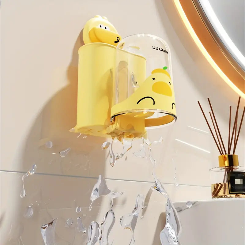 Duck Shape Suction Cup Toothbrush Holder