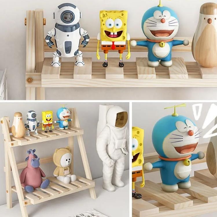 Wooden 2-tier Desktop Shelf Storage Rack