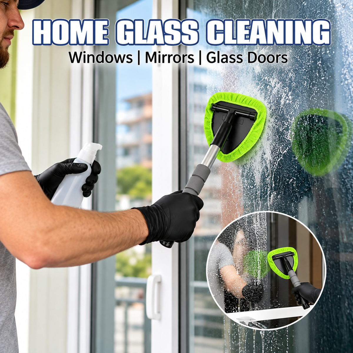 Extendable Windshield Cleaning Tool