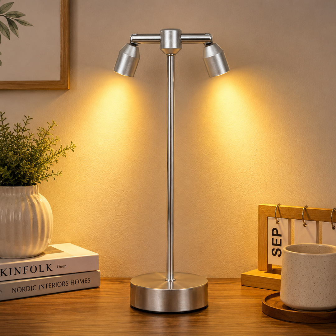 360° Rotating Dual Head Lamp