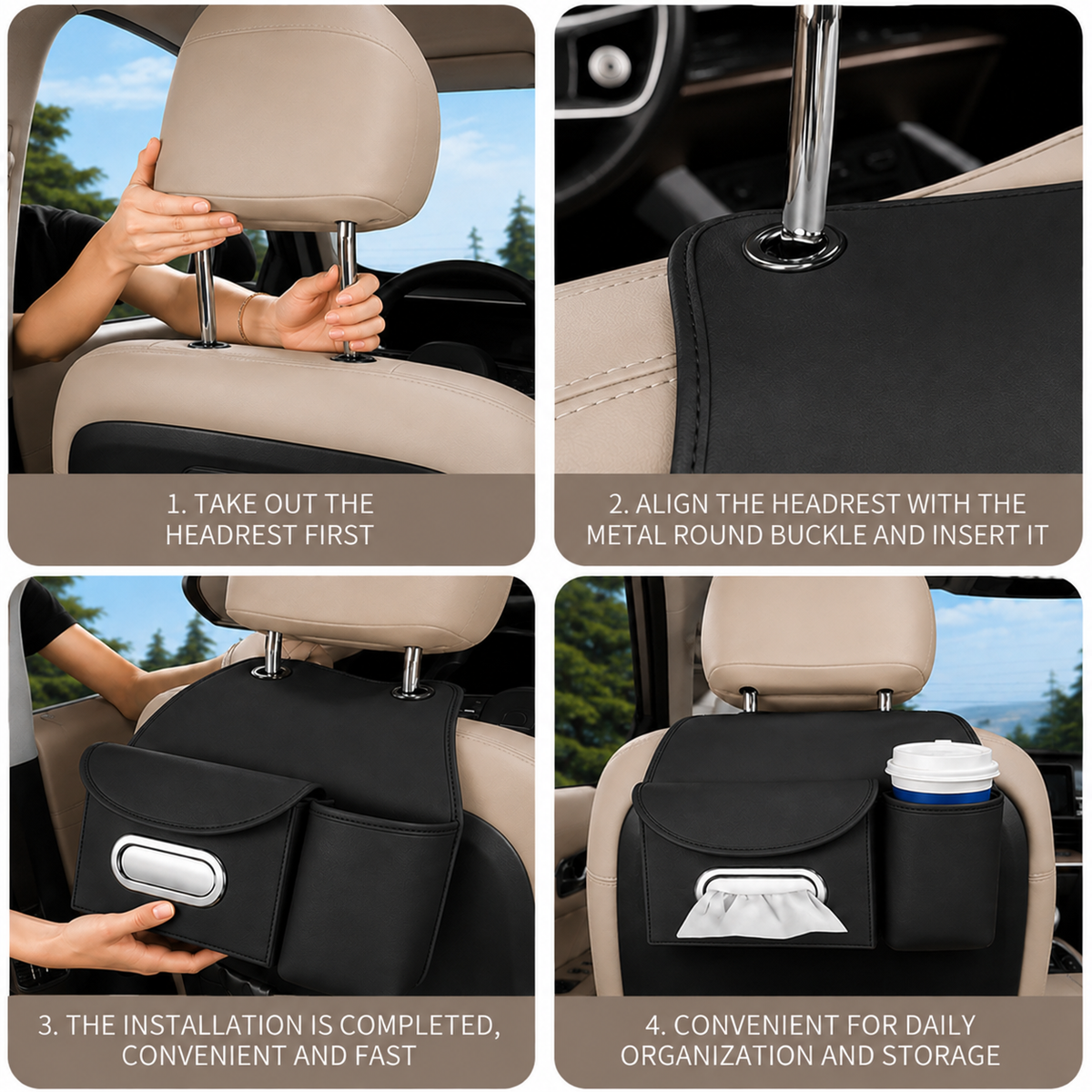 Premium Car Back Seat Organizer