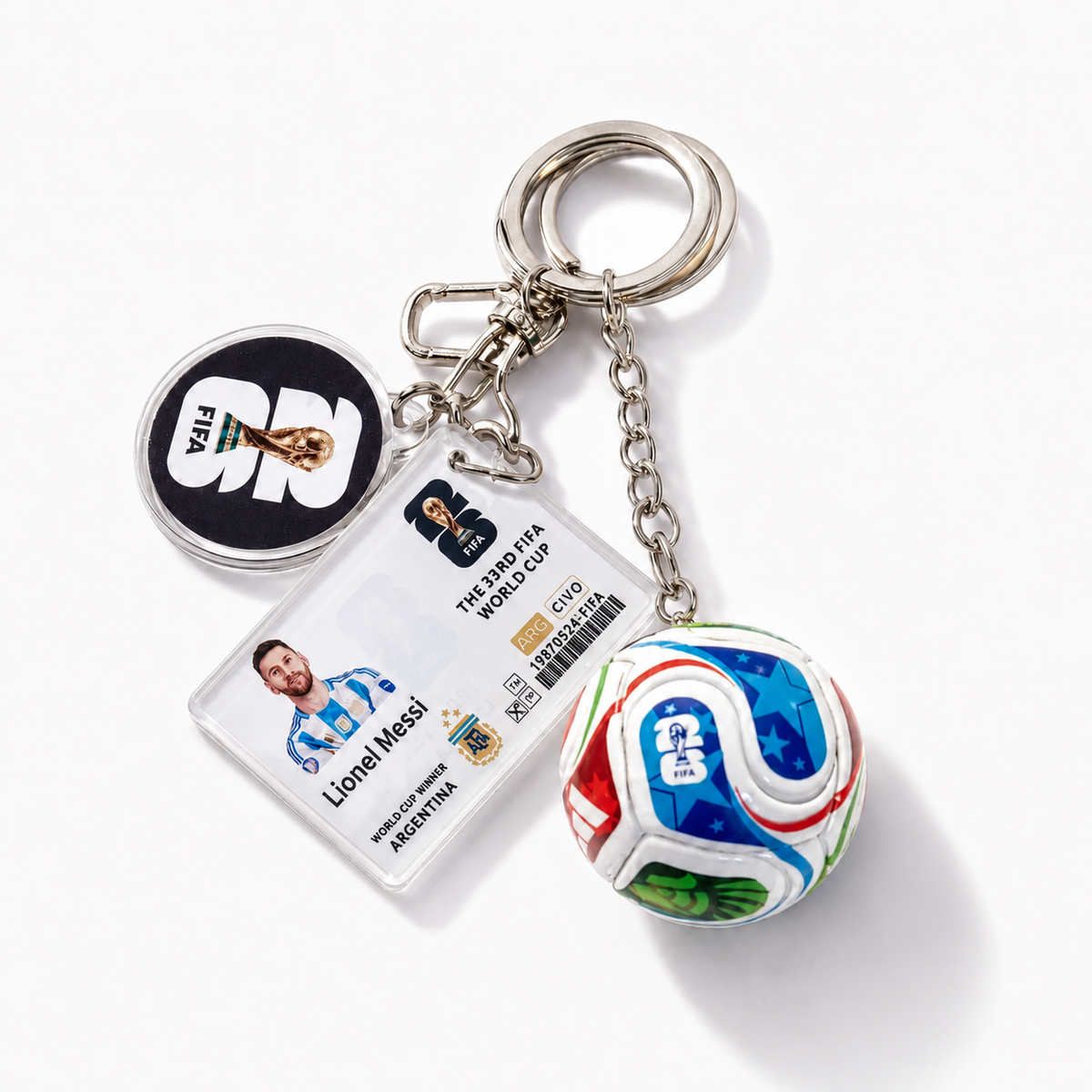 World Cup Legend Card with Football Keychain