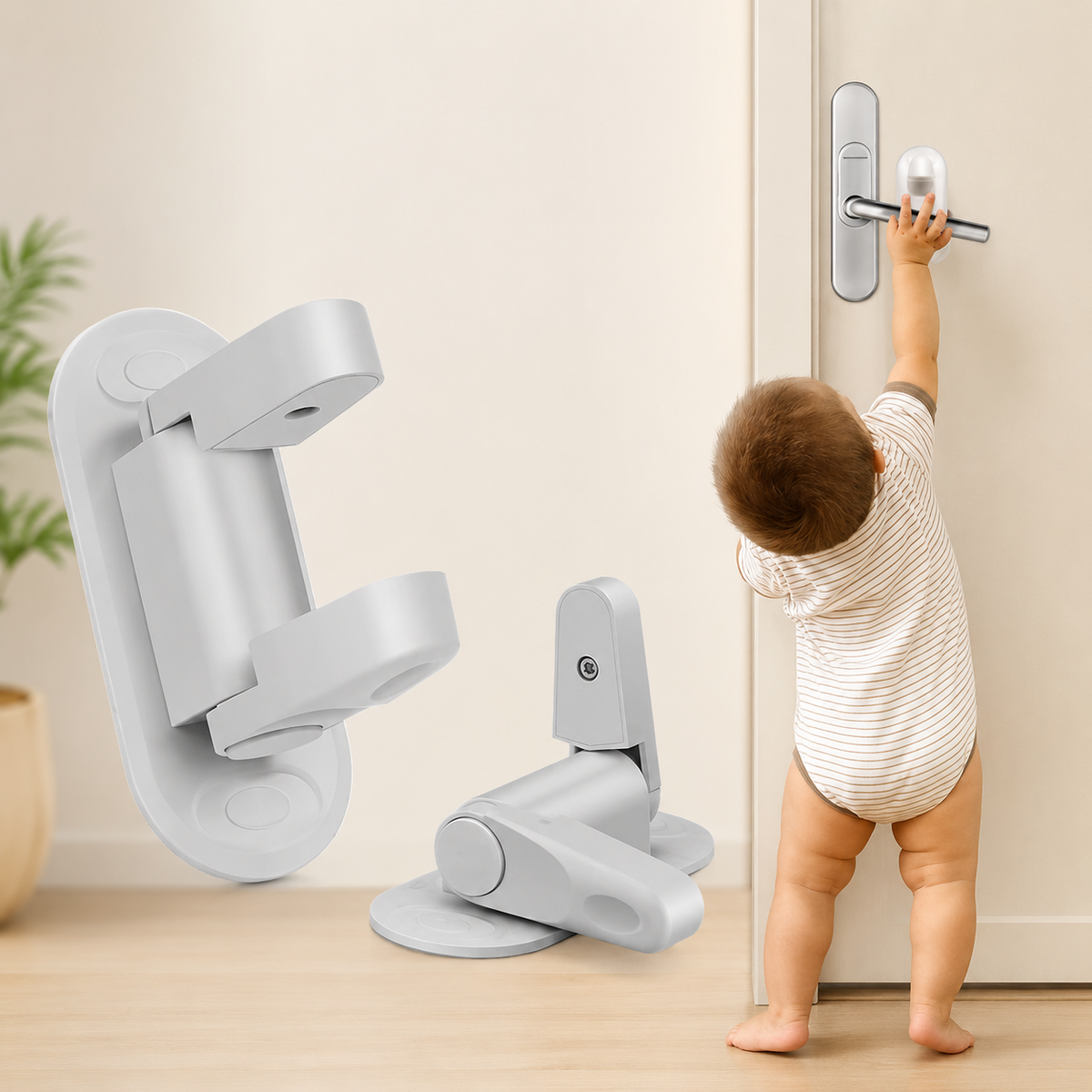 No-Drill Child Safety Door Lock