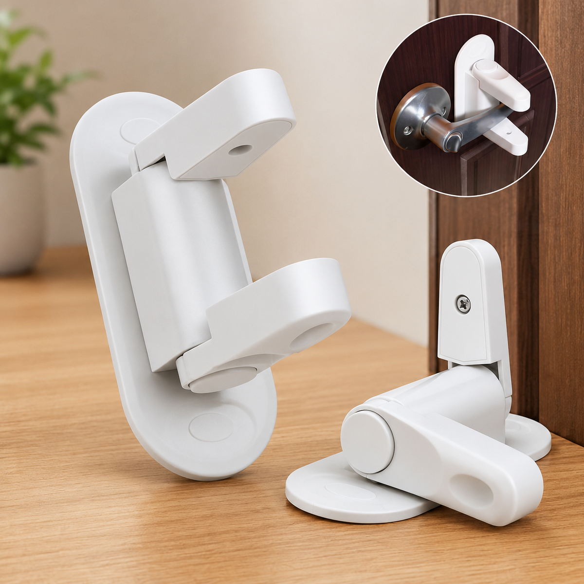 No-Drill Child Safety Door Lock